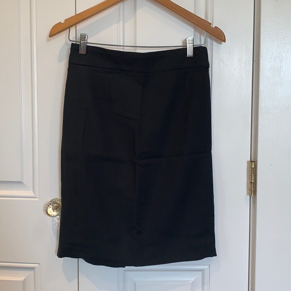 J.Crew Black zip up skirt